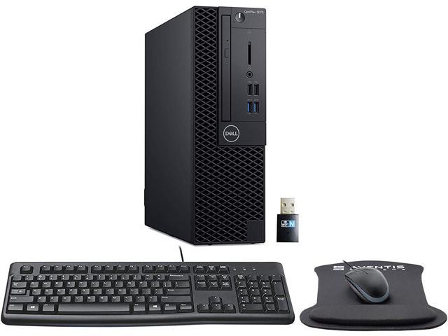 Dell Optiplex 3070 SFF Desktop Bundle with Keyboard, Mouse, Mouse Pad, WiFi, Intel Core I3-9100, 32GB DDR4, 1TB NVMe SSD, Windows 10 Pro