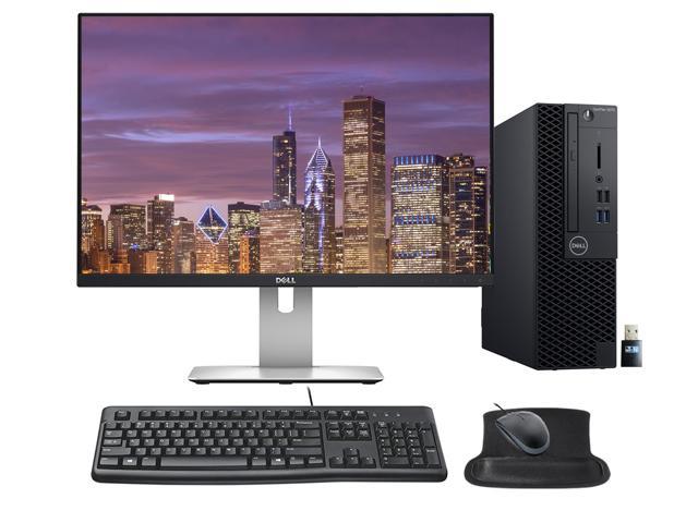 Dell 3070 Small Form Factor Desktop Bundle with 24 Inch U2415 Monitor, Keyboard, Mouse, Gel Mousepad, WiFi, Intel Core I5-9500, 8GB DDR4, 256GB.