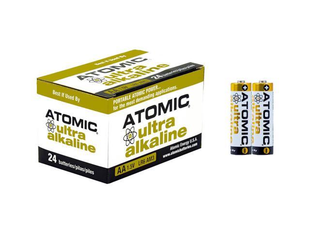 Atomic AA LR6 AM3 Ultra Alkaline High Performance Batteries (24 Total Cells)
