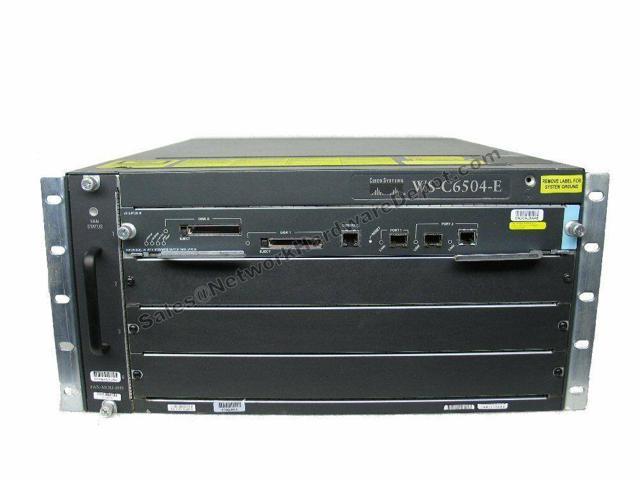 Recertified - Cisco 6504-E Chassis 4-Slot WS-C6504-E W/ Dual AC & WS-SUP720-3B Bundle