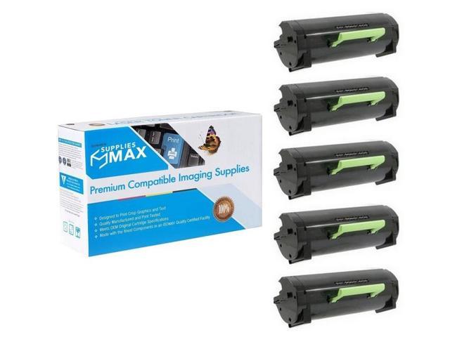 SuppliesMAX Compatible Replacement for Dell B5460DN/B5465DNF Toner Cartridge (5/PK-6000 Page Yield) (331-9797 5PK)