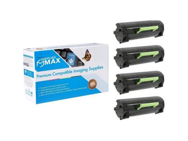 SuppliesMAX Compatible Replacement for Dell B5460DN/B5465DNF Toner Cartridge (4/PK-6000 Page Yield) (331-9797 4PK)