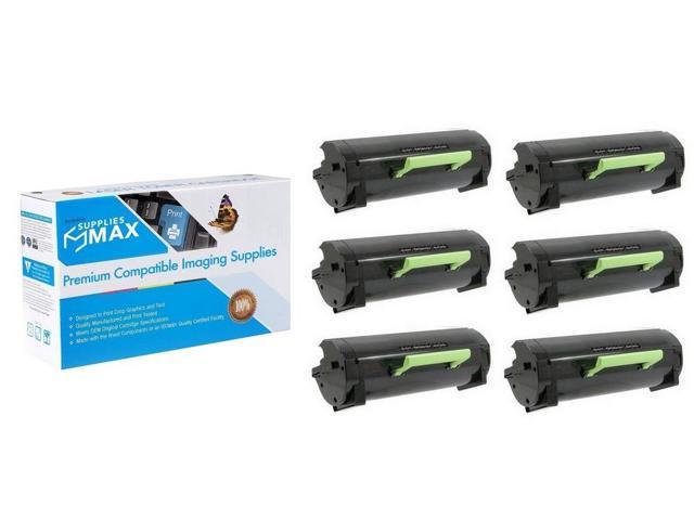 SuppliesMAX Compatible MICR Replacement for Dell B5460DN/B5465DNF High Yield Toner Cartridge (6/PK-25000 Page Yield) (331-9797 6PK)