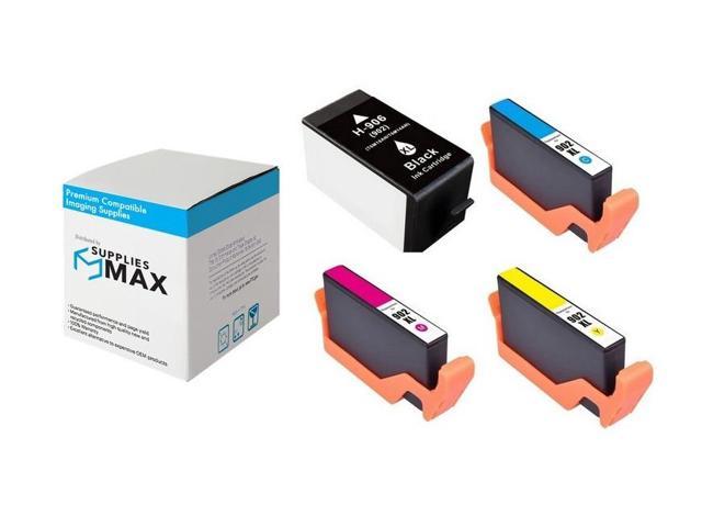 SuppliesMAX Compatible Replacement for HP OfficeJet Pro 6960/6962/6970/6974/6975/6978/6979 High Yield Inkjet Combo Pack (BK/C/M/Y) (NO. 906XL/NO.