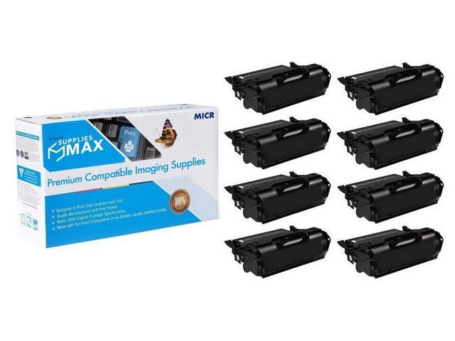 SuppliesMAX Compatible MICR Replacement for Dell 5230DN/5230N/5350DN Toner Cartridge (8/PK-21000 Page Yield) (330-6990 8PK)