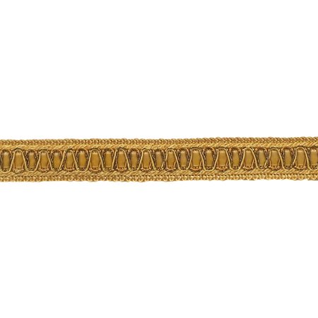 Vintage 1 Inch (2.5cm) Wide Medium and Light Gold Gimp Braid Trim / Style# 100HG / Color: 4875 / Sold by the Yard