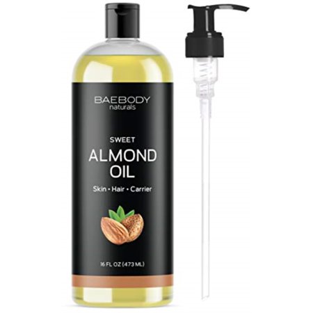 Baebody Naturals Sweet Almond Oil, 16 Ounces