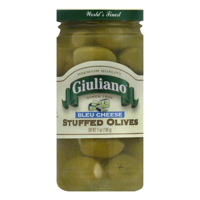 Giuliano Stuffed Blue Cheese Olives  7 OZ (Pack of 6)