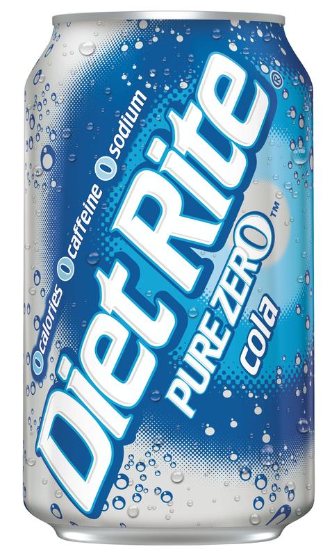 Diet Rite Cola Soda  12 Fl Oz Cans  24 Pack