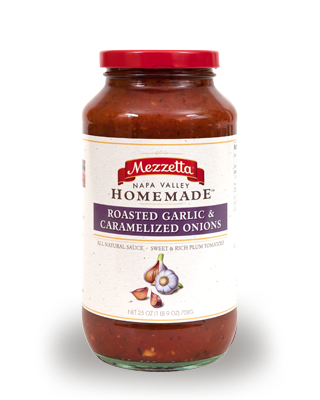 Mezzetta Napa Valley Pasta Sauce Roasted Garlic & Caramelized Onions  25 OZ (Pack of 6)