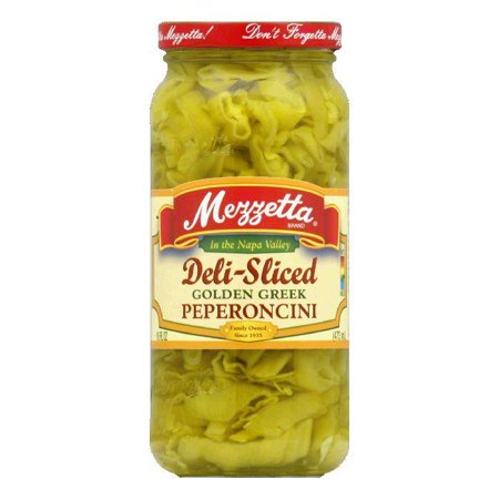 Mezzetta Peperoncini Sliced Golden  16 OZ (Pack of 6)