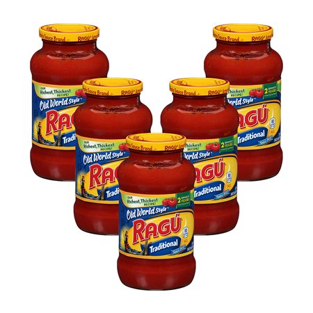 (5 Pack) Ragú Old World Style® Traditional Pasta Sauce, 24 Oz.
