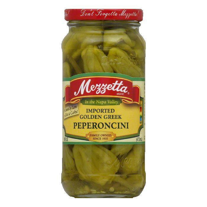 Mezzetta Imported Golden Greek Peperoncini  16 Oz (pack of 6)