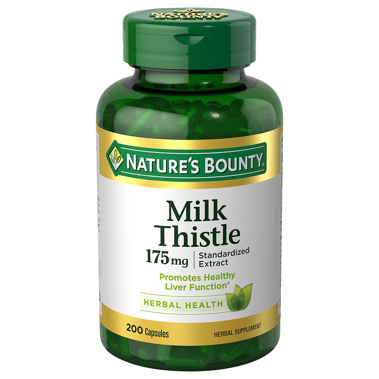 Nature's Bounty ® Milk Thistle 175mg, (200 Ct.)