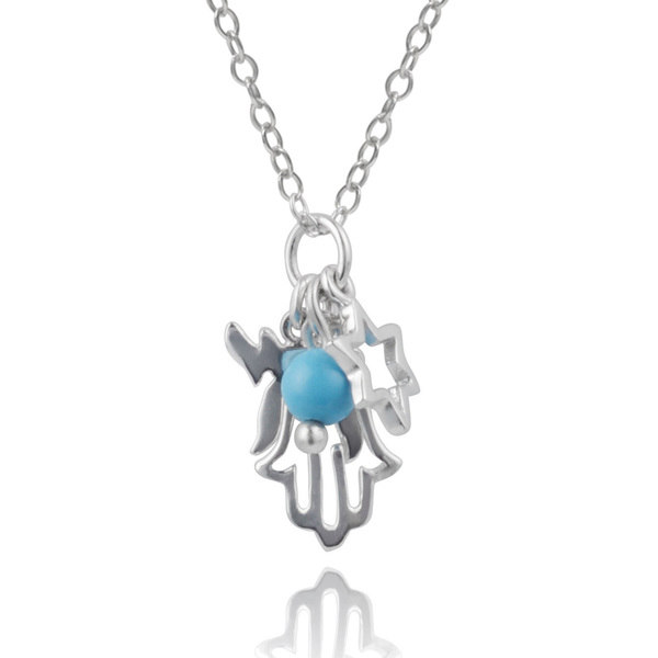 Journee Collection Sterling Silver Jewish Charm Pendant