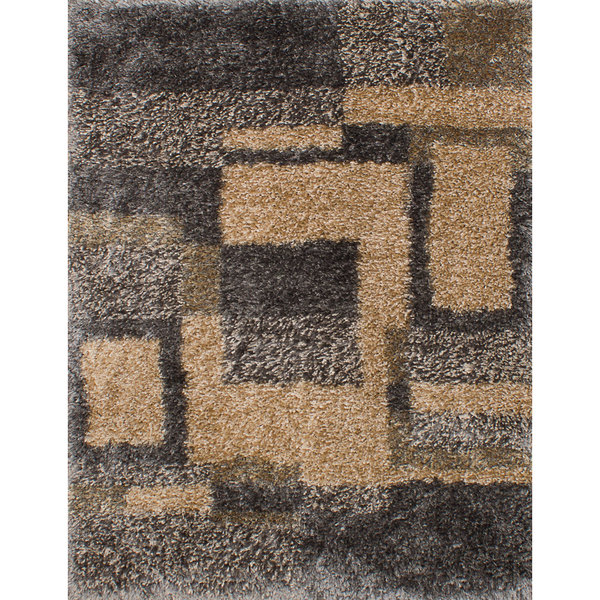 ECarpetGallery Soho Grey Shag - 5' X 6'6