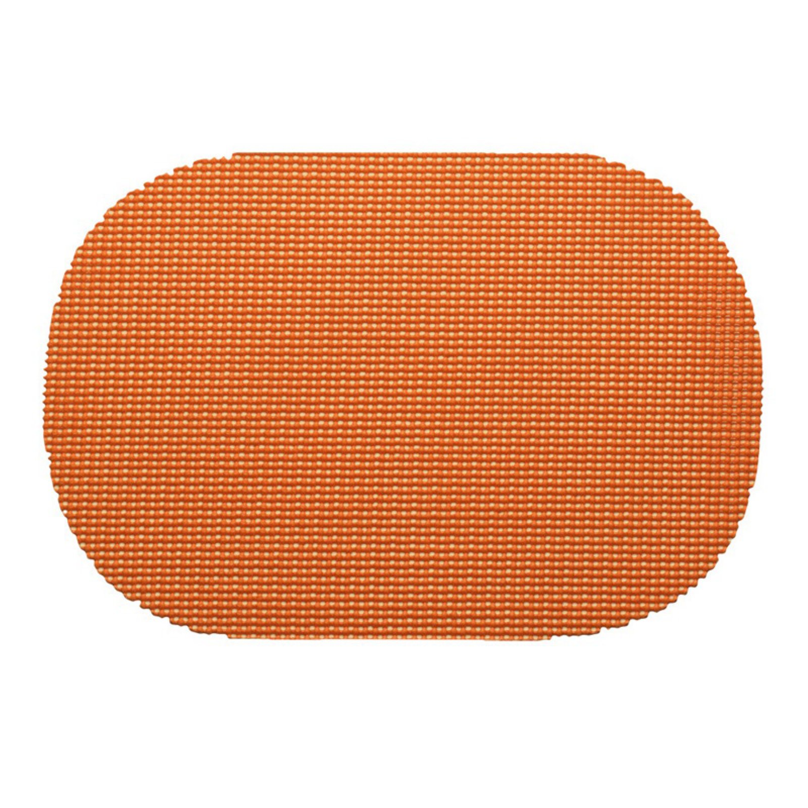 Kraftware 14836 Fishnet Oval Placemat Dz. Spice Orange