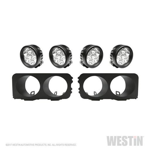 Westin Round LED Light Kit for Outlaw Front Bumpers 58-9905