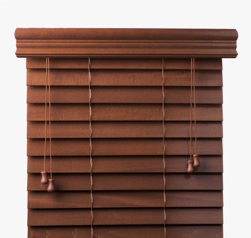 Arlo Blinds Customized Real Wood 42-inch Window Blinds