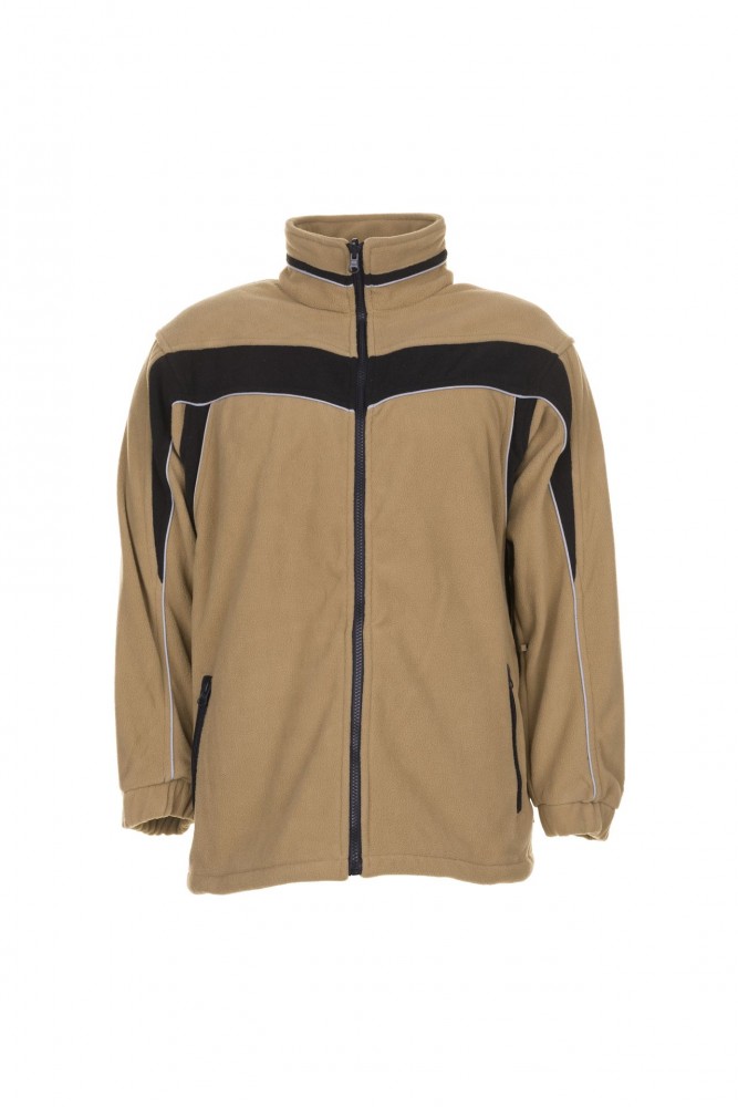 Planam Plaline Herren Winter Fleecejacke Sand Schwarz Modell 2564