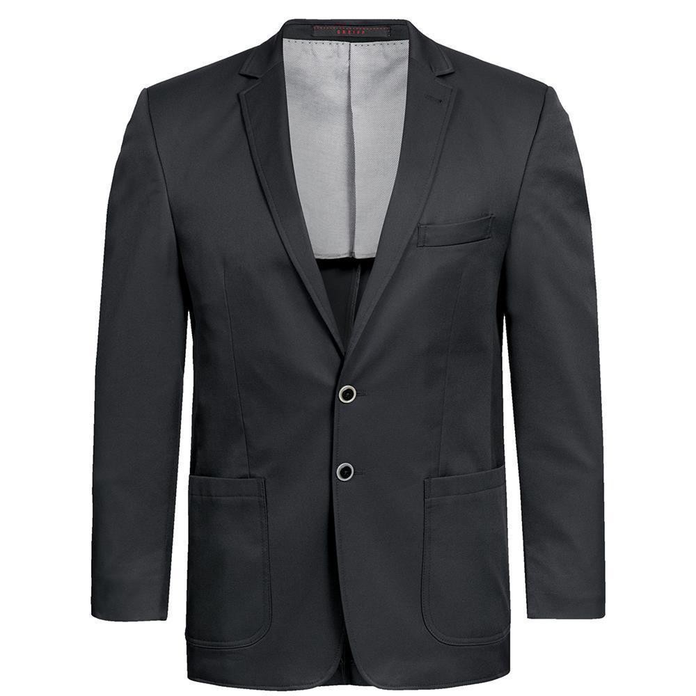 Greiff Corporate Wear Casual Herren Sakko Regular Fit Schwarz Modell 1128