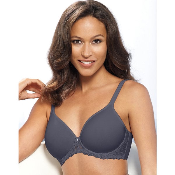 Bali Women's One Smooth Private Jet Nylon U Ultra Light Embroidered Frame Underwire Bra