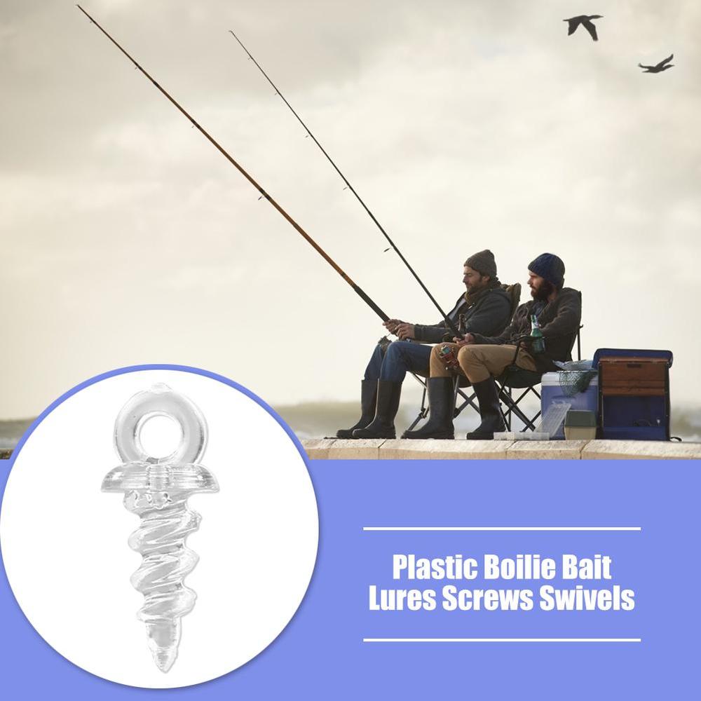 20pcs Carp Fishing 360 Bait Screws for Pop up Corn Tiger Nuts Hook Micro Ring Swivel Bait Screw Ro
