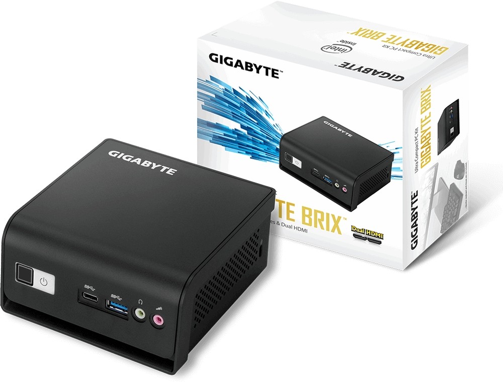 Gigabyte GB-BLPD-5005R PC/workstation Barebone Black BGA 1090 J5005 1