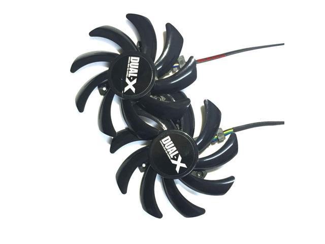 2pcs/lot Gpu VGA Cooler HD6970/7870/7950/6850/7970 for Sapphire HD6970 HD7870 HD7950 HD6850 HD7970 85mm Fan as Replacement