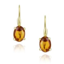 Glitzy Rocks 18k Gold Over Silver Aragonite Earrings (2 1/5ct TGW)