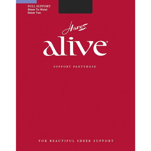 Hanes Women's Alive Tan Nylon/Spandex Sheer to Waist Pantyhose