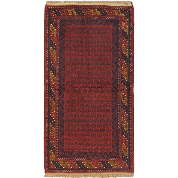 Ecarpetgallery Hand-knotted Herati Red Wool Rug (3'5 X 6'8)