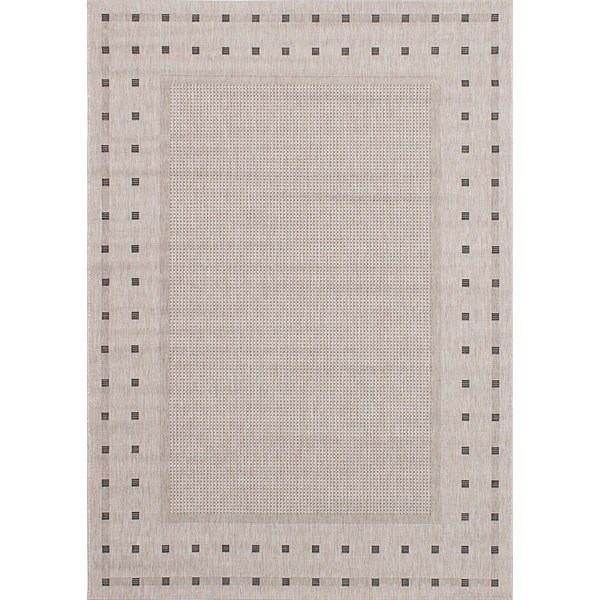 ECarpetGallery Arto Ivory Polypropylene Rug (Ivory Dark Ivory Rug (5' X 7'))