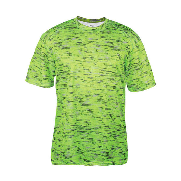 Badger Youth Green Polyester Static Performance T-shirt