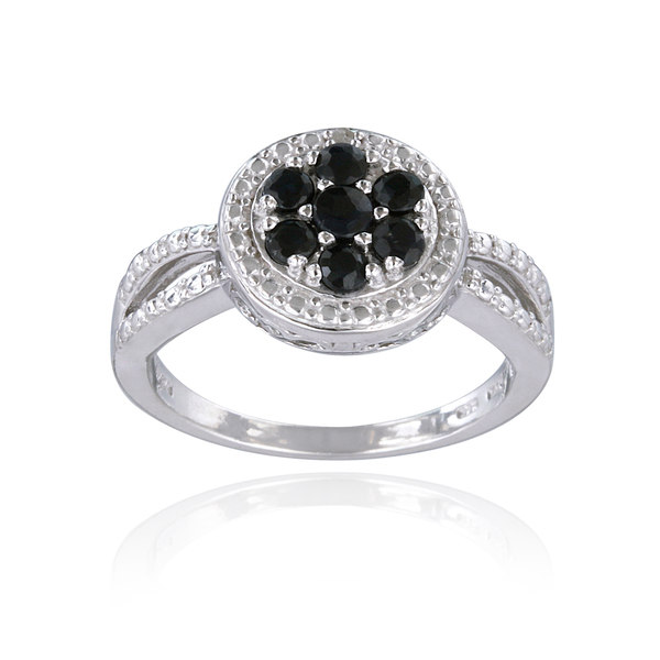 Glitzy Rocks Silver Precious Gemstone Ring