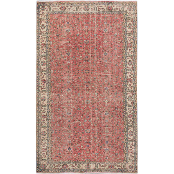 ECarpetGallery Hand-Knotted Keisari Vintage Brown Wool Rug (5'11 X 10')