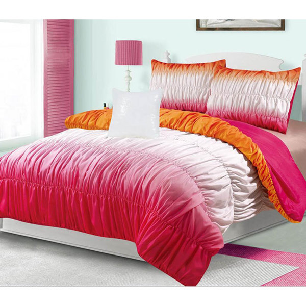Hadley Ruched 4-Piece Comforter Set