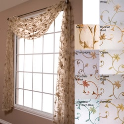 Fleur 6-yard Scarf Window Valance (Brushed Gold)