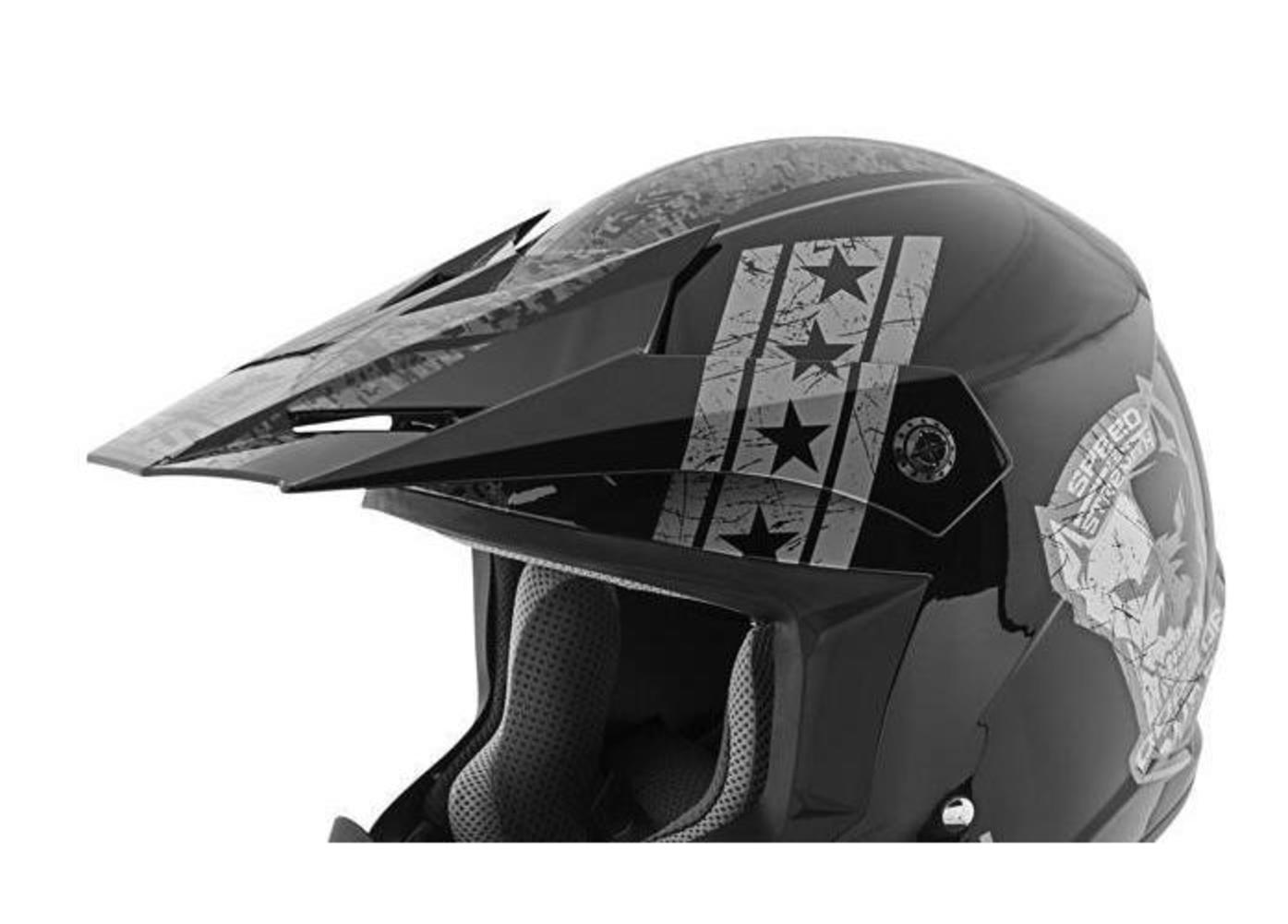Speed & Strength Visor for SS2300 Dog of War Youth Helmet - Black/Charcoal XF-1-87-4973