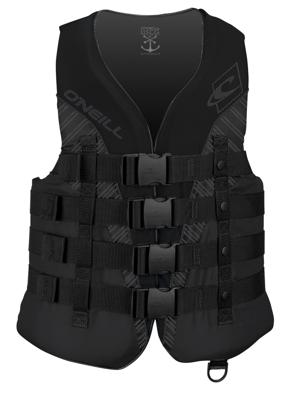O Neill Mens Superlite USCG Life Vest L Black Stealth (4723)