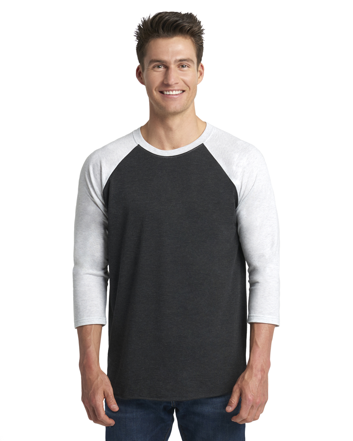 Next Level Active Apparel Unisex Tri-Blend 3/4-Sleeve Raglan - 6051