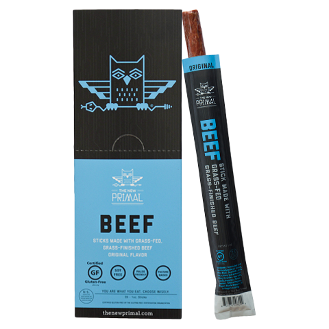 The New Primal Original Beef Sticks  1 Oz (Pack of 20)