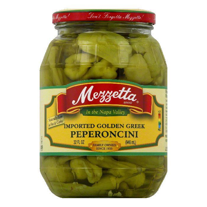 Mezzetta Peperoncini Imported Golden Greek, 32 OZ (Pack of 6)