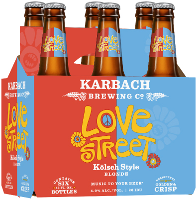 Karbach Brewing Company Love Street Blonde Craft Beer, 6 Pack Beer, 12 FL OZ Bottles