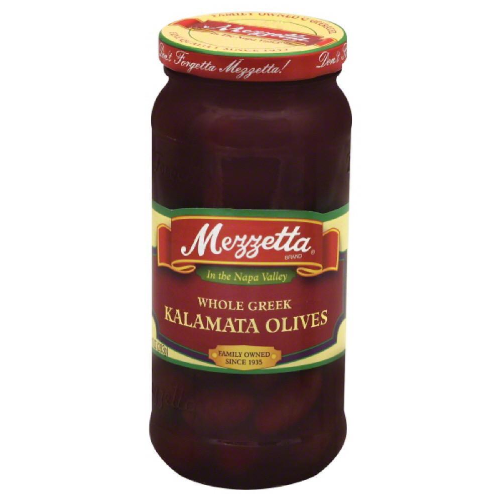 Mezzetta Whole Greek Kalamata Olives  10 Oz (Pack of 6)