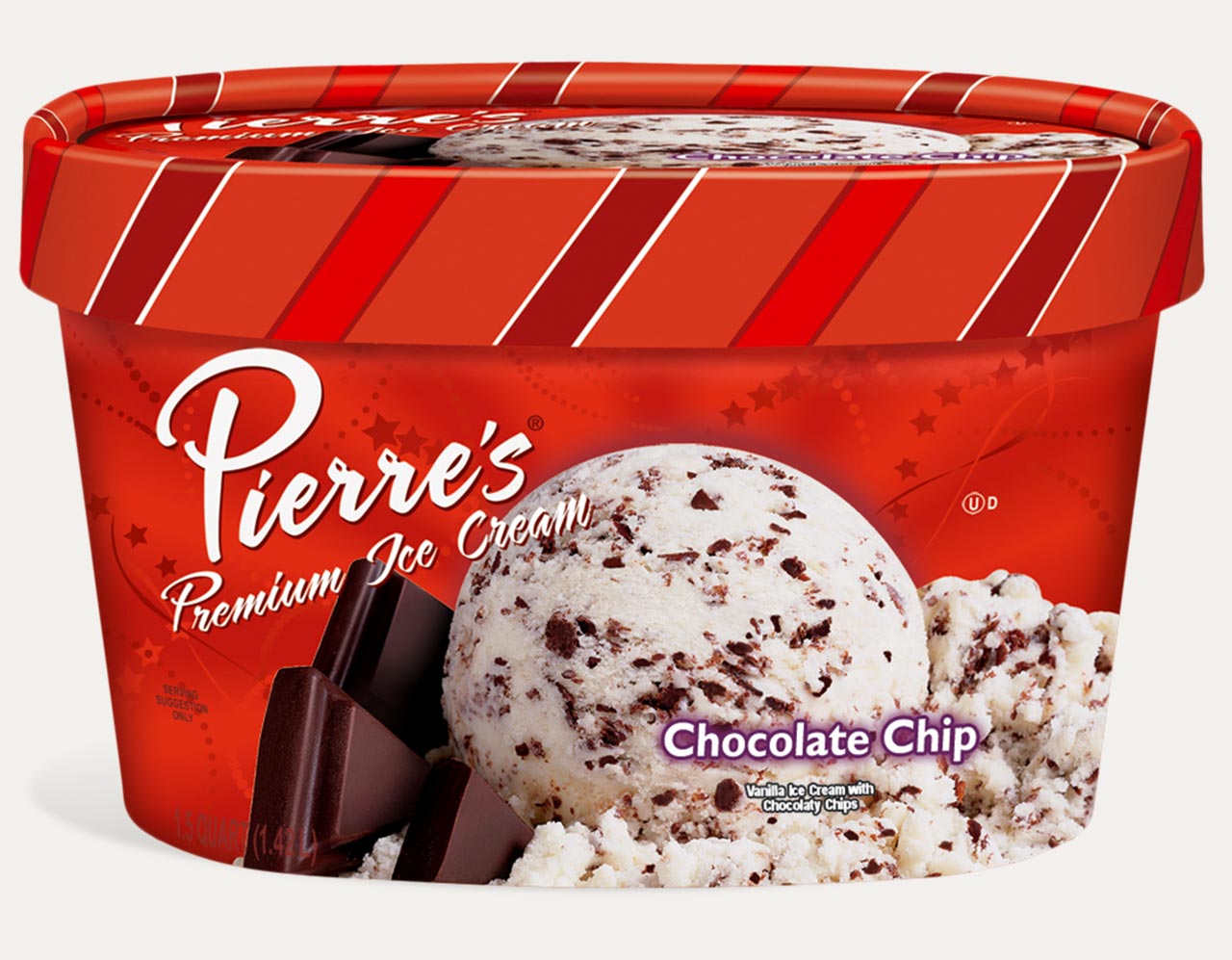 CHOCOLATE CHIP VANILLA ICE CREAM WITH CHOCOLATY CHIPS, CHOCOLATE CHIP