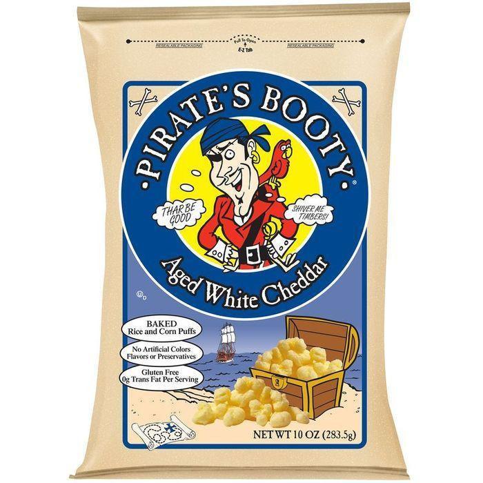 Pirate S Booty Aged White Cheddar Rice and Corn Puffs 10 Oz Bag (Pack of 6)