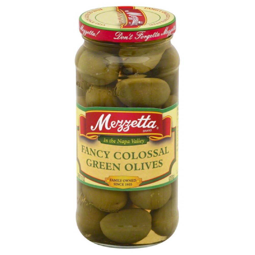 Mezzetta Fancy Colossal Green Olives  10 Oz (Pack of 6)