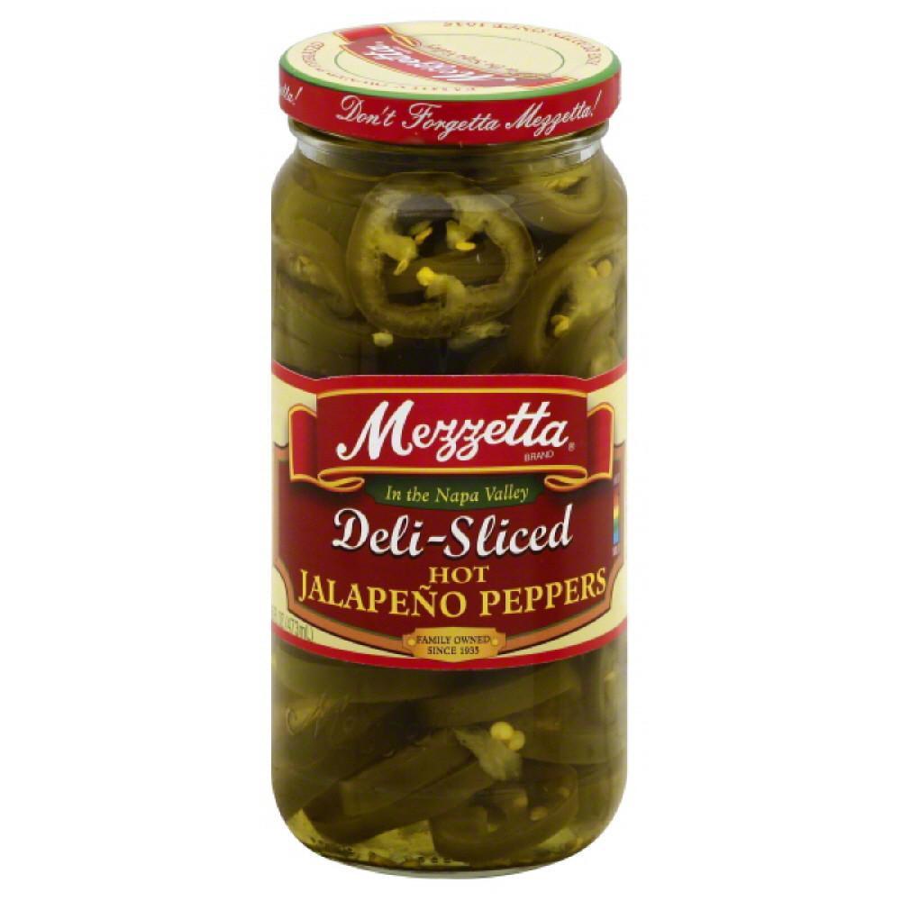 Mezzetta Deli-Sliced Hot Jalapeno Peppers  16 Oz (Pack of 6)