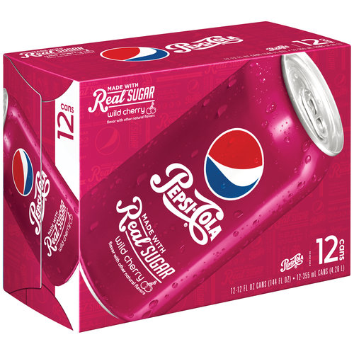 Wild Cherry Pepsi Cola, 12 Fl Oz, 12 Pack